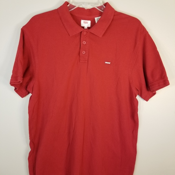 Levi's Red Polo Shirt XL - Picture 9 of 16